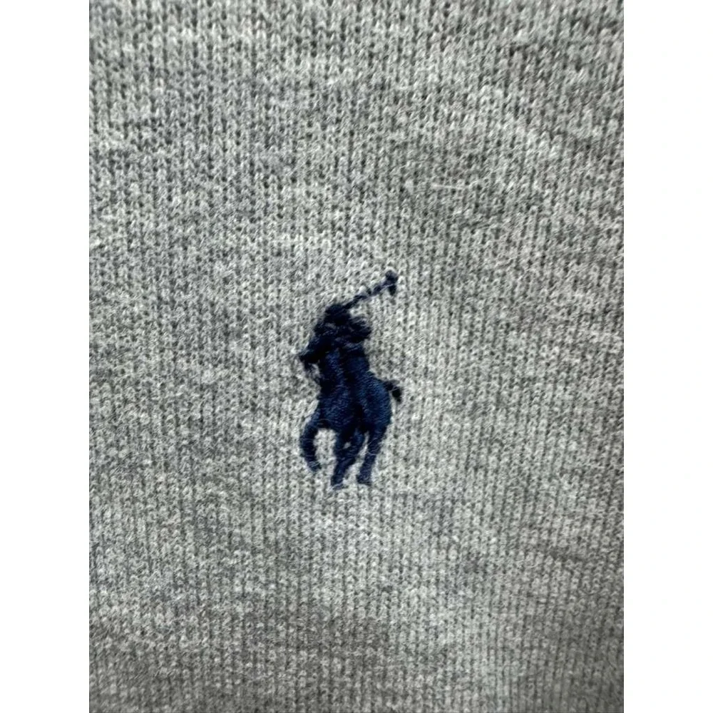 Polo Ralph Lauren Estate Rib Quarter-Zip Pullover Sweater Gray Mens Size‎ S